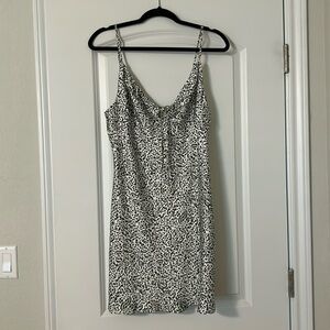 Bershka satin floral dress